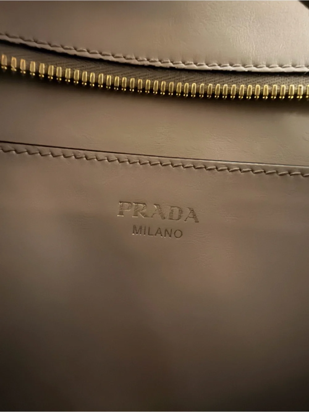 Prada Saffiano Leather Satchel in Blush Nude with Gold Hardware